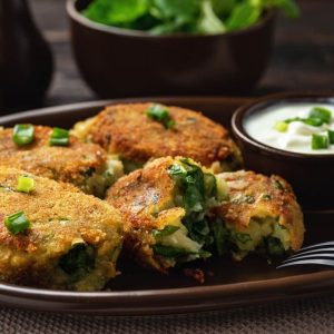 Croquetas de espinacas y almendras