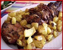 Paletilla de cordero asada